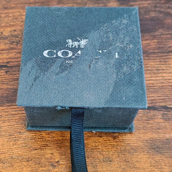 COACH Skeletal Rexy CZ Stud Earrings - Picture 3 of 3